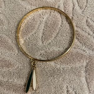 J Crew bangle green and white drop